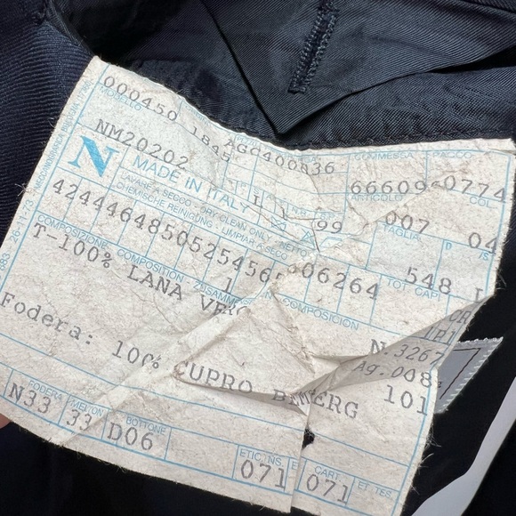 Loro Piana Navy Blue Super 150’s Wool 44L Mother Of Pearl Buttons Blazer Jacket - Picture 8 of 8